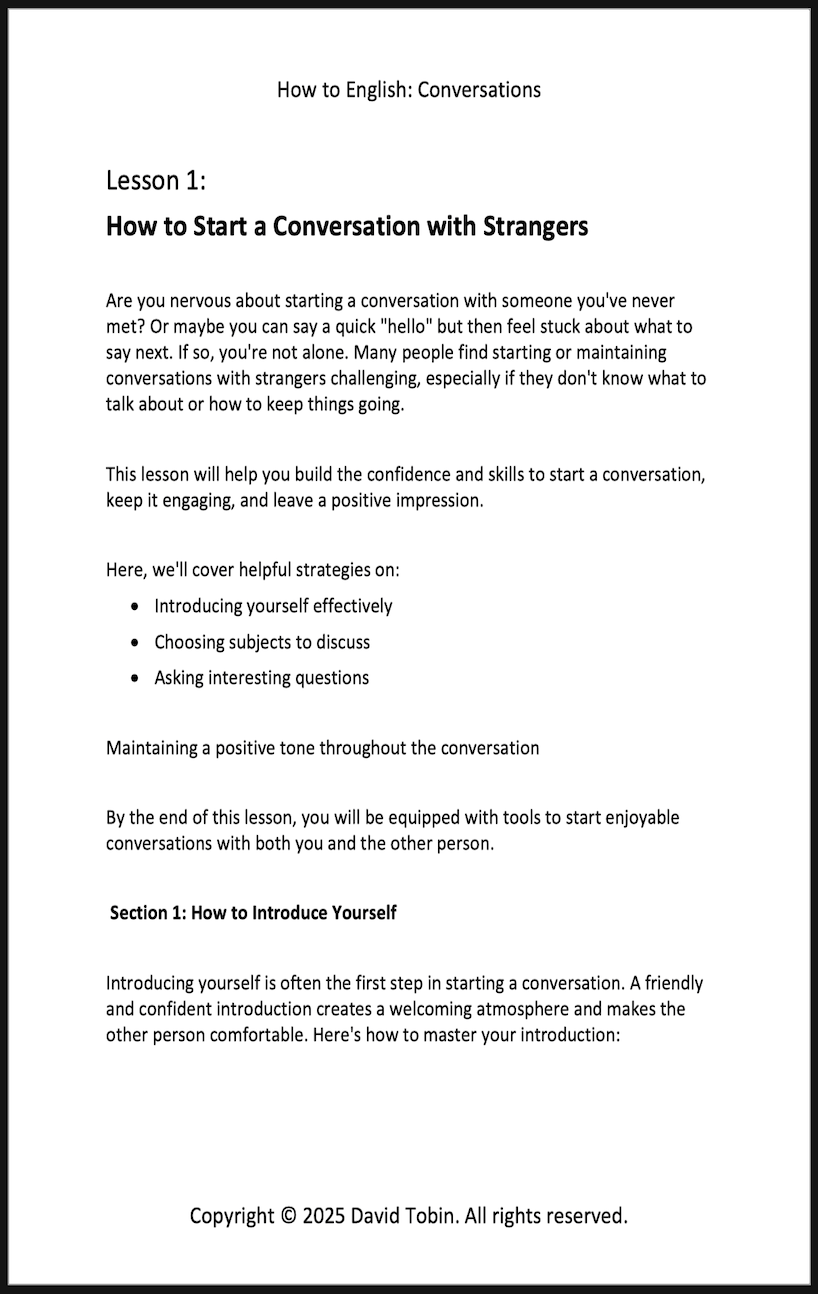 How to English: Conversations – A Practical Guide to Mastering Everyday [Livro em inglês] PDF Download Page and Sound Page and Sound