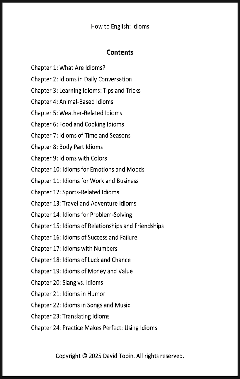 How to English: Idioms – A Practical Guide to Common Idiomatic Phrases [Livro em inglês] PDF Download Page and Sound Page and Sound
