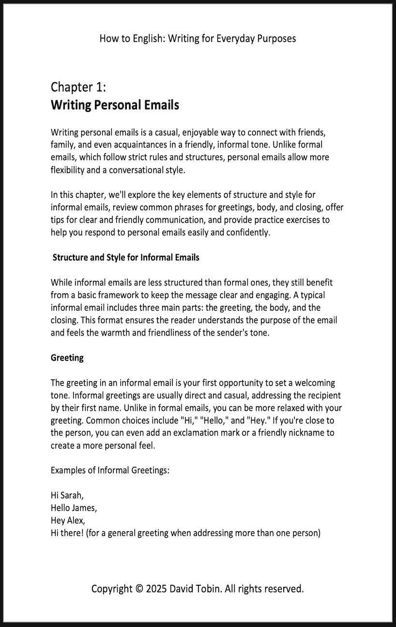 How to English: Writing for Everyday Purposes – A Practical Guide to Clear and Confident Everyday Writing [Livro em inglês] PDF Download Page and Sound Page and Sound