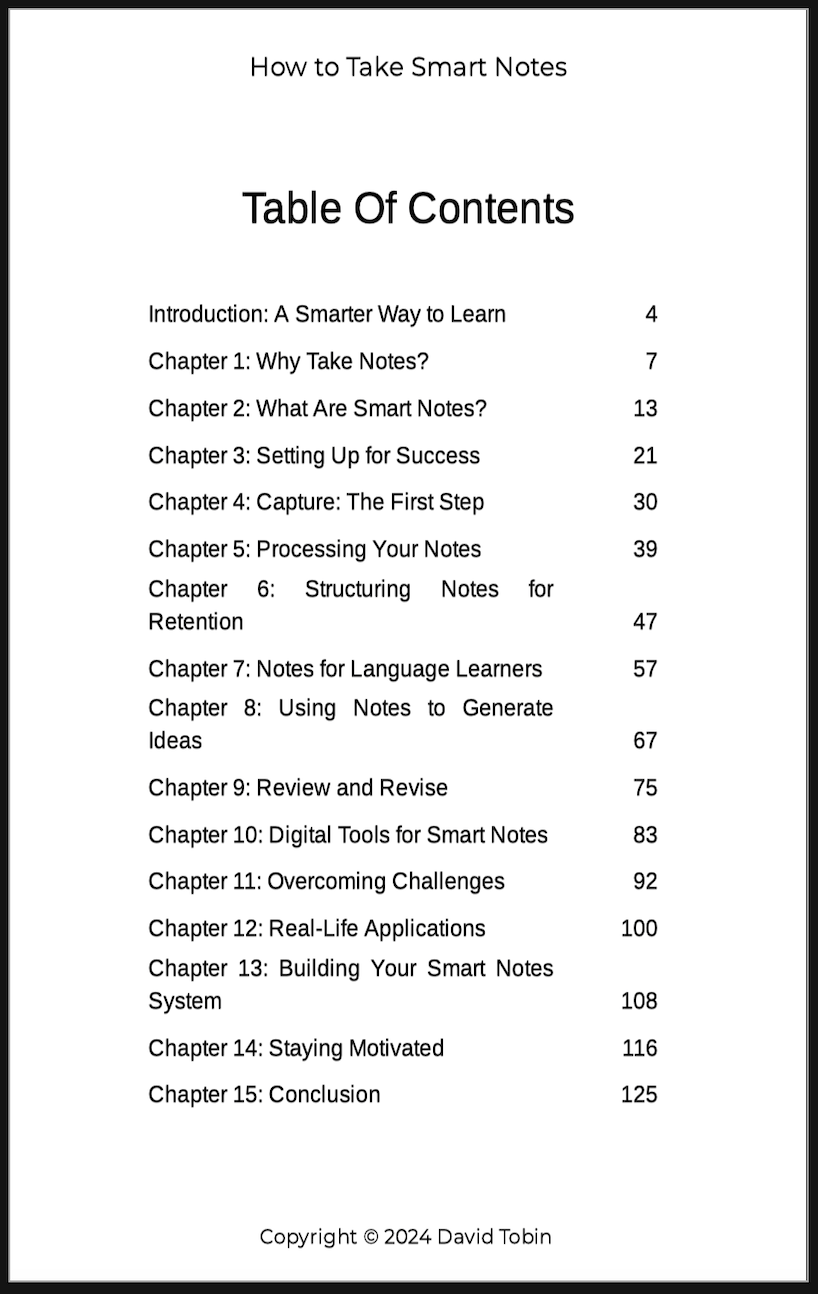 How to Take Smart Notes [Livro em inglês] PDF Download Page and Sound Page and Sound