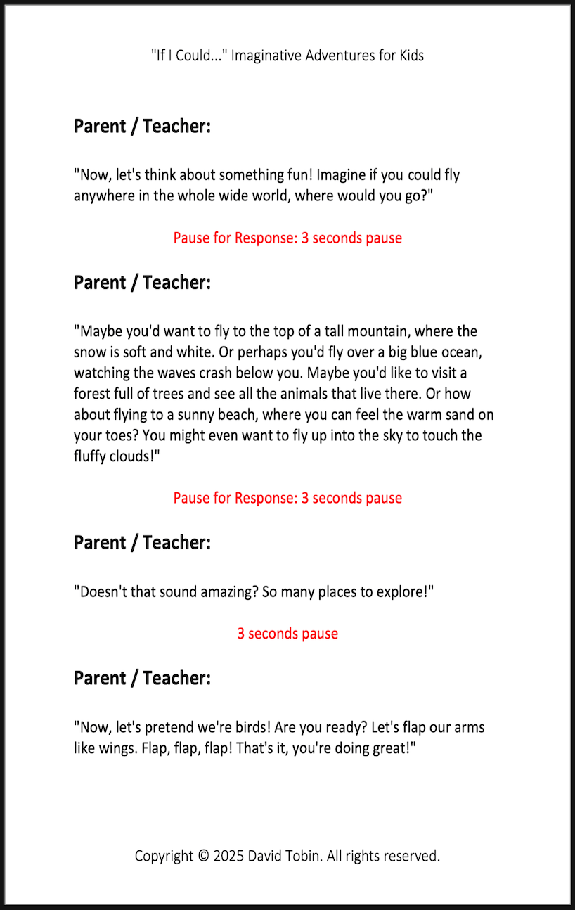 "If I Could..." Imaginative Adventures for Kids [Livro em inglês] PDF Download Page and Sound Page and Sound