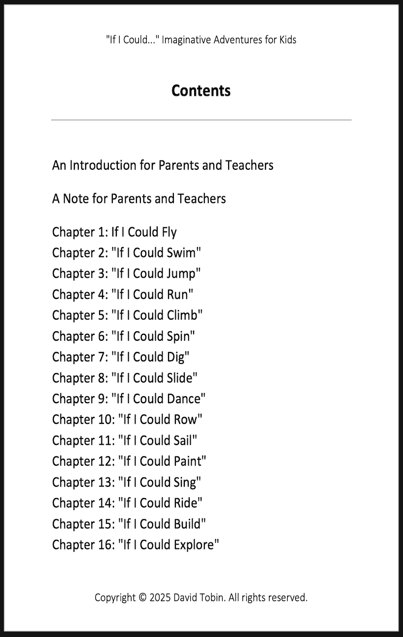 "If I Could..." Imaginative Adventures for Kids [Livro em inglês] PDF Download Page and Sound Page and Sound