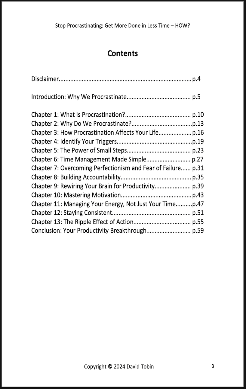 Stop Procrastinating: Get More Done in Less Time – HOW? [Livro em inglês] PDF Download Page and Sound Page and Sound