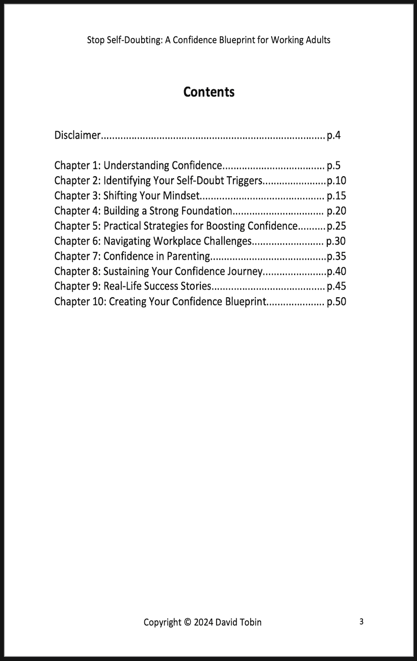 Stop Self - Doubting: A Confidence Blueprint for Working Adults [Livro em inglês] PDF Download Page and Sound Page and Sound