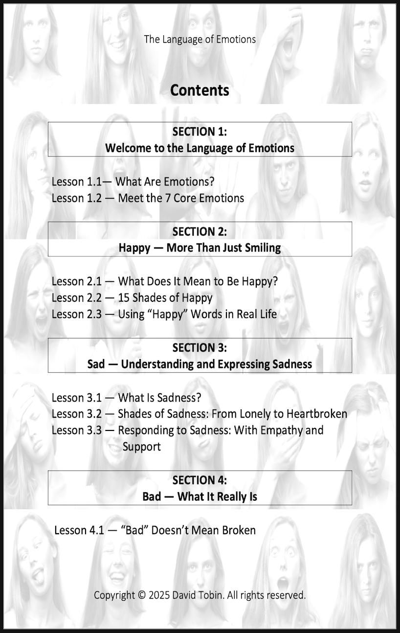 The Language of Emotions: Finding the Right Words for Your Feelings [Livro em inglês] PDF Download Page and Sound Page and Sound