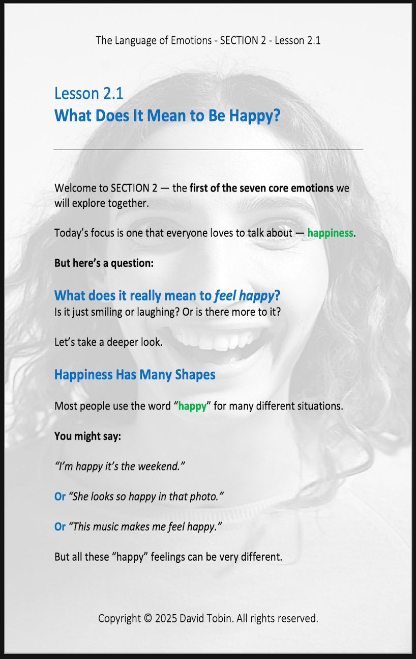The Language of Emotions: Finding the Right Words for Your Feelings [Livro em inglês] PDF Download Page and Sound Page and Sound